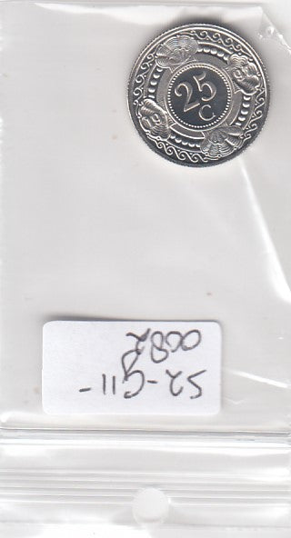 S2-G11-0082 Antilles 25 Cents FDC 1997 KM35