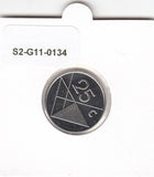 S2-G11-0134 Aruba 25 Cents FDC 1990 KM3