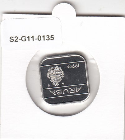 S2-G11-0135 Aruba 50 Cents FDC 1990 KM4
