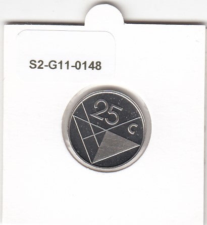 S2-G11-0148 Aruba 25 Cents FDC 1992 KM3