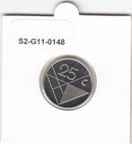 S2-G11-0148 Aruba 25 Cents FDC 1992 KM3