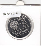 S2-G11-0151 Aruba 2 1/2 Florins FDC 1992 KM6