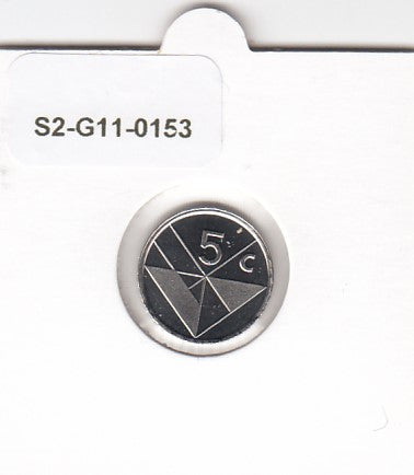 S2-G11-0153 Aruba 5 Cents FDC 1993 KM1
