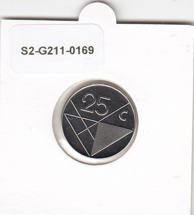 S2-G11-0169 Aruba 25 Cents FDC 1995 KM3
