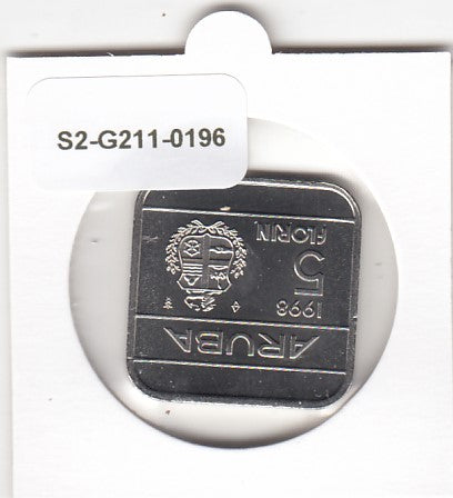 S2-G11-0196 Aruba 5 Florins FDC 1998 KM12