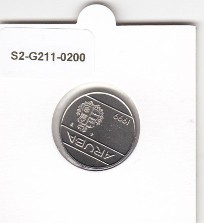 S2-G11-0200 Aruba 25 Cents FDC 1999 KM3