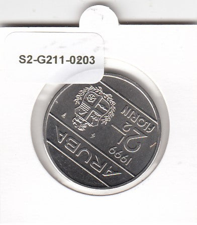 S2-G11-0203 Aruba 2 1/2 Florins FDC 1999 KM6