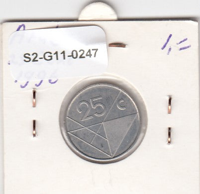 S2-G11-0247 Antilles 25 Cents XF 1996 KM35