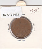 S2-G12-0032 Tsjechië 10 Korun ZFR 1995 KM4 LK Onder