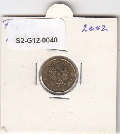 S2-G12-0040 Poland 1 Grosz VF 2002 Y276   NON MAG