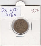S2-G12-0057 Bulgaria 2 Stotinki VF 1974 KM85
