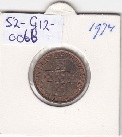 S2-G12-0066 Portugal 50 Centavos XF+ 1974 KM596