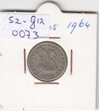 S2-G12-0073 Portugal 2 1/2 Escudos VF 1964 KM590