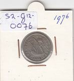 S2-G12-0076 Portugal 2 1/2 Escudos VF 1976 KM590