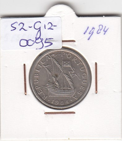S2-G12-0095 Portugal 5 Escudos VF 1984 KM591
