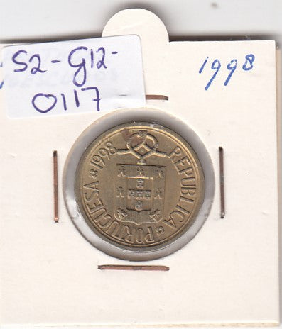 S2-G12-0117 Portugal 10 Escudos VF 1998 KM633