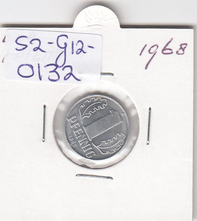 S2-G12-0132 Duitsland-DDR 1 Pfennig XF 1968 KM8