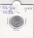 S2-G12-0132 Duitsland-DDR 1 Pfennig XF 1968 KM8