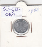 S2-G12-0141 Germany-DDR 1 Pfennig VF/XF 1988 KM8