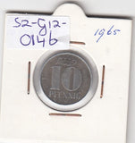 S2-G12-0146 Duitsland-DDR 10 Pfennig VF 1965 KM10