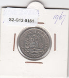 S2-G12-0161 Venezuela 1 Bollivar VF 1967 Y42