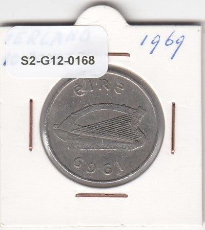 S2-G12-0168 Ierland 10 pence Zfr+ 1969 KM23