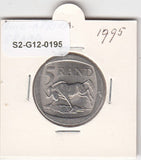 S2-G12-0195 South AFrica 5 Rand VF/XF 1995 KM140
