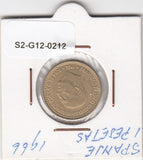 S2-G12-0212 Spain 1 Peseta XF 1966 KM796 (*70) Avalos