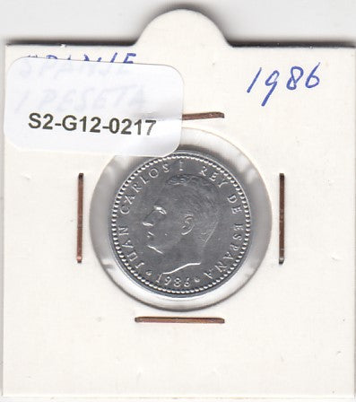 S2-G12-0217 Spain 1 Peseta XF 1986 KM821