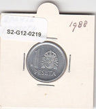 S2-G12-0219 Spain 1 Peseta XF 1988 KM821