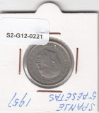 S2-G12-0221 Spanje 5 Peseta VF 1957 KM786 (*60)