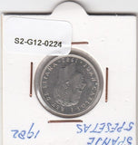 S2-G12-0224 Spain 5 Pesetas XF 1982 KM823
