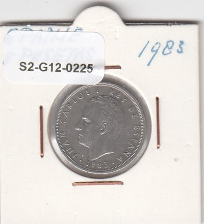 S2-G12-0225 Spain 5 Pesetas VF 1983 KM823