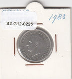 S2-G12-0225 Spain 5 Pesetas VF 1983 KM823