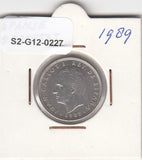 S2-G12-0227 Spain 5 Pesetas VF+ 1989 KM823