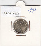 S2-G12-0232 Spanje 5 Peseta XF 1993 KM919 Jacobeo