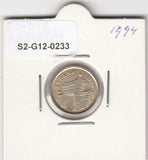 S2-G12-0233 Spanje 5 Peseta AU 1994 KM931   Aragón