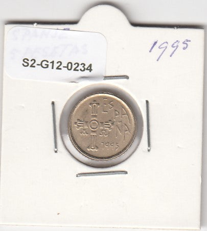S2-G12-0234 Spanje 5 Pesetas PR 1995 KM946   Asturië