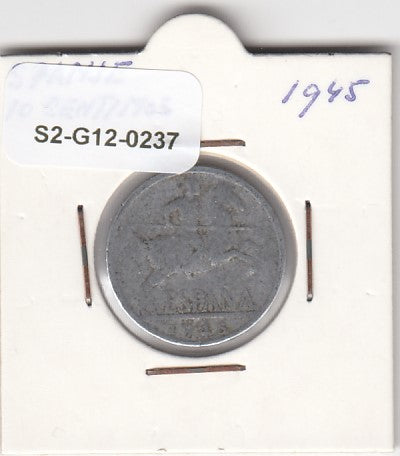 S2-G12-0237 Spain 10 Centimos VG 1945 KM766
