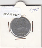 S2-G12-0237 Spain 10 Centimos VG 1945 KM766
