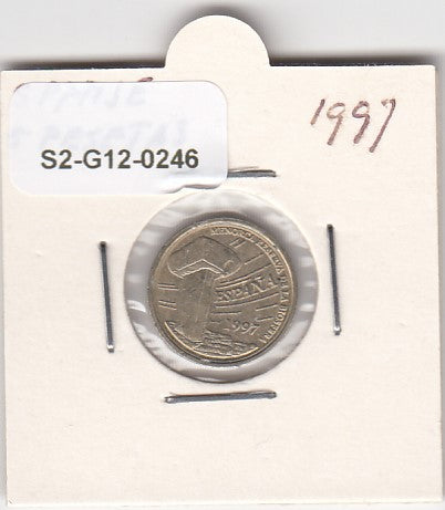 S2-G12-0246 Spain 5 Pesetas XF 1997 KM981   Balearic Isl