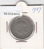 S2-G12-0248 Spain 25 Pesetas VF 1957 KM787 (*58)