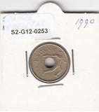S2-G12-0253 Spain 25 Pesetas VF 1990 KM850   Discus