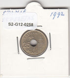 S2-G12-0258 Spain 25 Pesetas VF 1992 KM904   Giralda