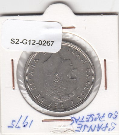 S2-G12-0267 Spain 50 Pesetas VF/XF 1975 KM809 (*79)