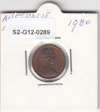 S2-G12-0289 Australia 1 Cent VF 1980 KM62