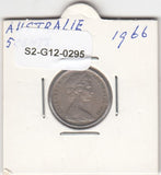 S2-G12-0295 Australia 5 Cents VF 1966 KM64