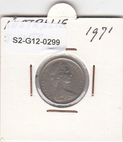 S2-G12-0299 Australia 5 Cents VF 1971 KM64