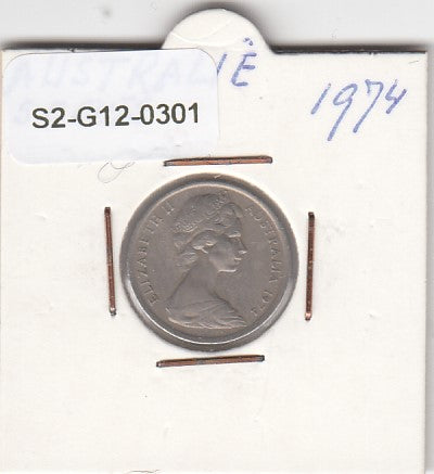 S2-G12-0301 Australia 5 Cents VF 1974 KM64