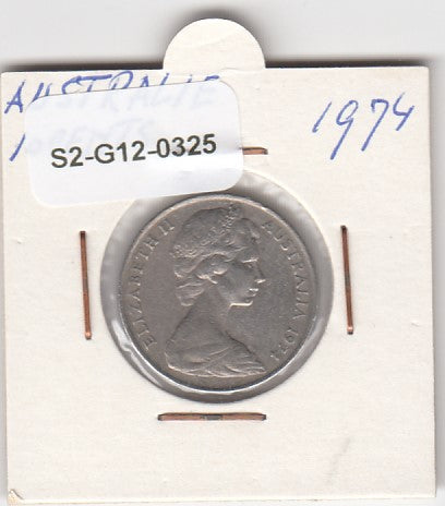 S2-G12-0325 Australia 10 Cents VF 1974 KM65